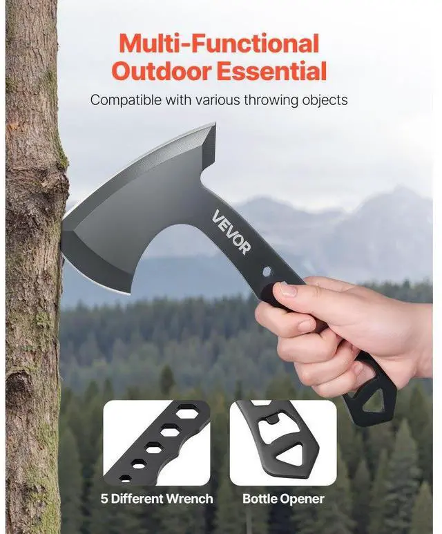 Alt view image 4 of 7 - Throwing Axes and Tomahawks 3 Pack Axe Throwing Hatchet Set Stainless Steel