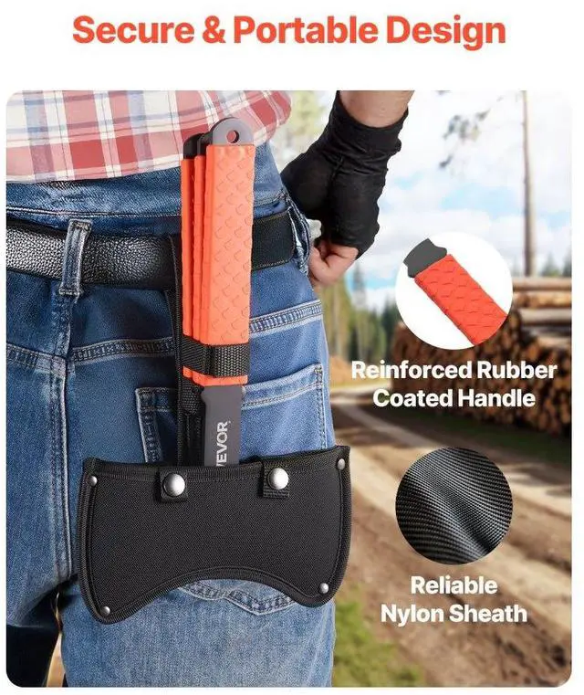 Alt view image 6 of 7 - Throwing Axes and Tomahawks 3 Pack 11.9 inch Double Bit Axe Throwing Hatchet Set