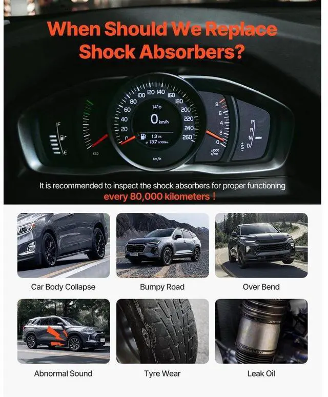 Alt view image 6 of 7 - Front Air Suspension Struts Shock Absorbers Compatible With Mercedes Benz W164