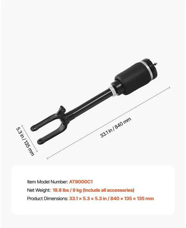 Alt view image 7 of 7 - Front Air Suspension Struts Shock Absorbers Compatible With Mercedes Benz W164