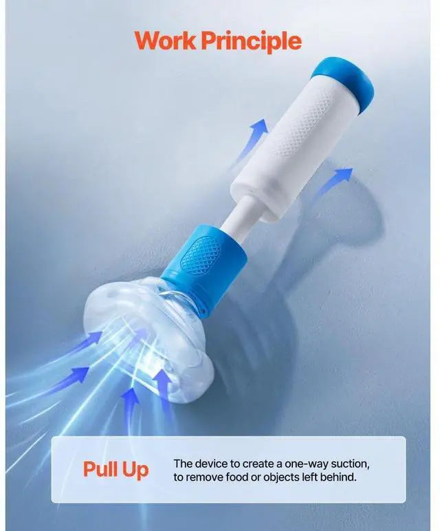 Alt view image 4 of 7 - Choking Rescue Device Portable Airway Clear Anti Choking Suction Device 4 Masks