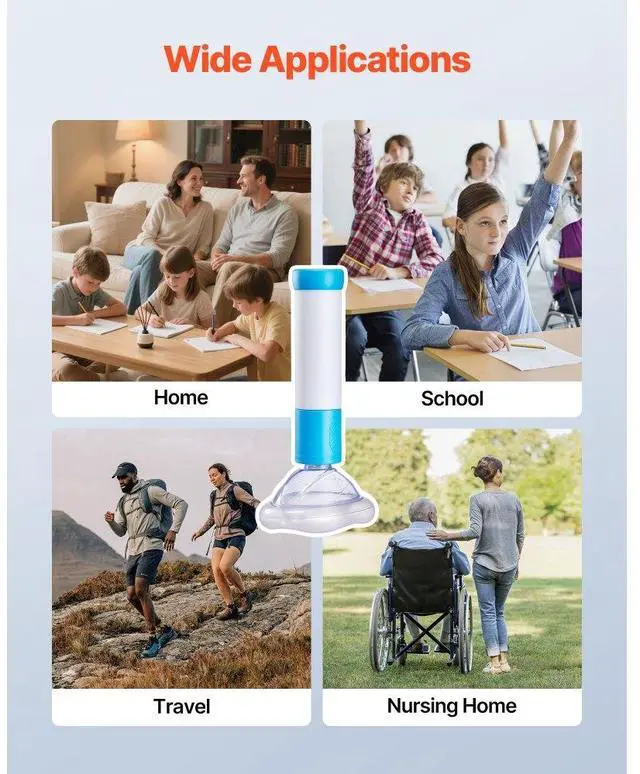 Alt view image 6 of 7 - Choking Rescue Device Portable Airway Clear Anti Choking Suction Device 4 Masks