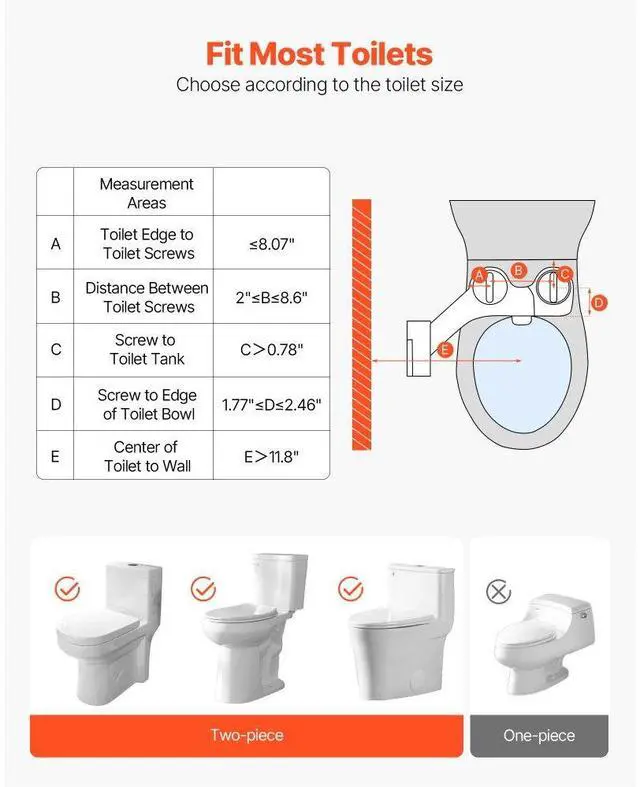 Alt view image 5 of 7 - Bidet Attachment for Toilet Hot and Cold Dual Nozzles Adjustable Pressure
