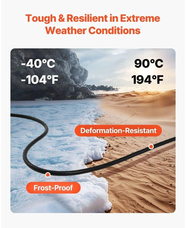 Alt view image 3 of 14 - 50 FT 6AWG Portable Electrical Power Cable Extension Cord Copper Wire 600V