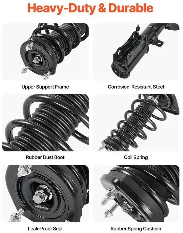 Alt view image 4 of 7 - Rear Shock Absorber Strut Assembly 2Pcs Fit 2007-2011 Toyota Camry