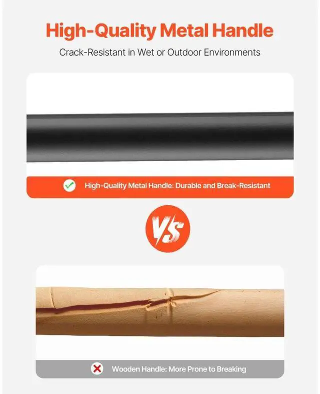 Alt view image 4 of 7 - 5 Tines Garden Fork Tool Metal Handle 41 in Spading Pitchfork Y Grip Heavy Duty