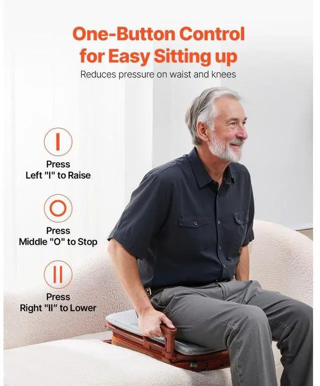 Alt view image 2 of 7 - Electric Seat Assist Lifting Cushion 200lb 34° Chair Lift Assist Device