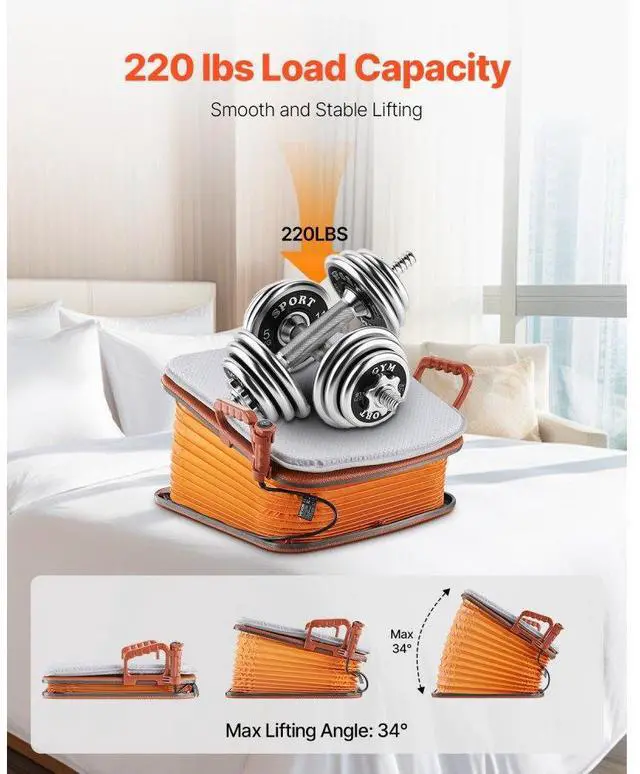 Alt view image 4 of 7 - Electric Seat Assist Lifting Cushion 200lb 34° Chair Lift Assist Device