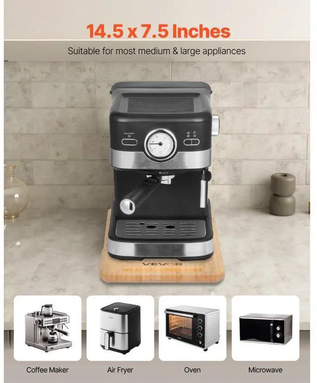 Alt view image 3 of 14 - VEVOR Appliance Slider 14.5 x 7.5 in Sliding Tray for Kitchen Countertop