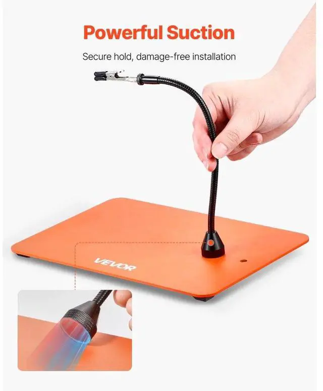 Alt view image 6 of 7 - Magnetic Helping Hands Soldering Station 3X LED Magnifying Lamp 4 Arms