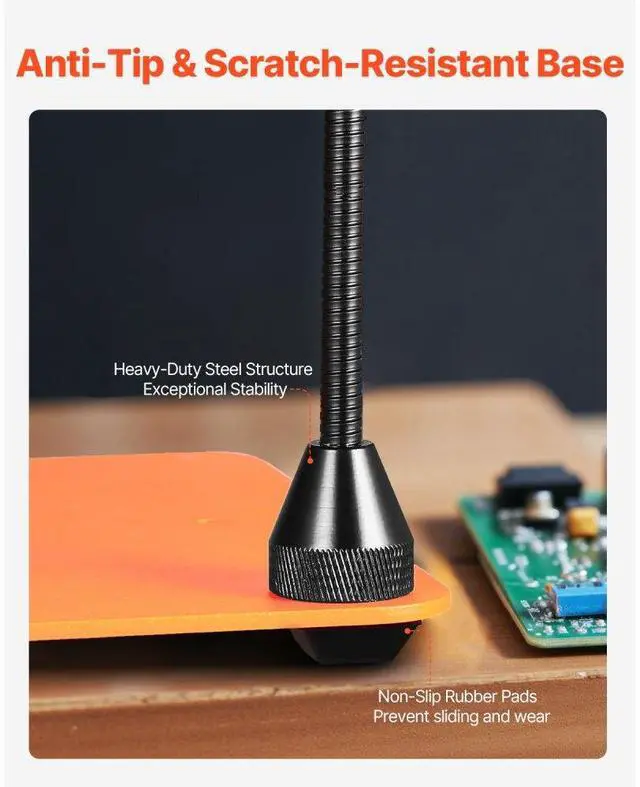 Alt view image 3 of 7 - Magnetic Helping Hands Soldering Station 4 Flexible Arms Alligator Clips
