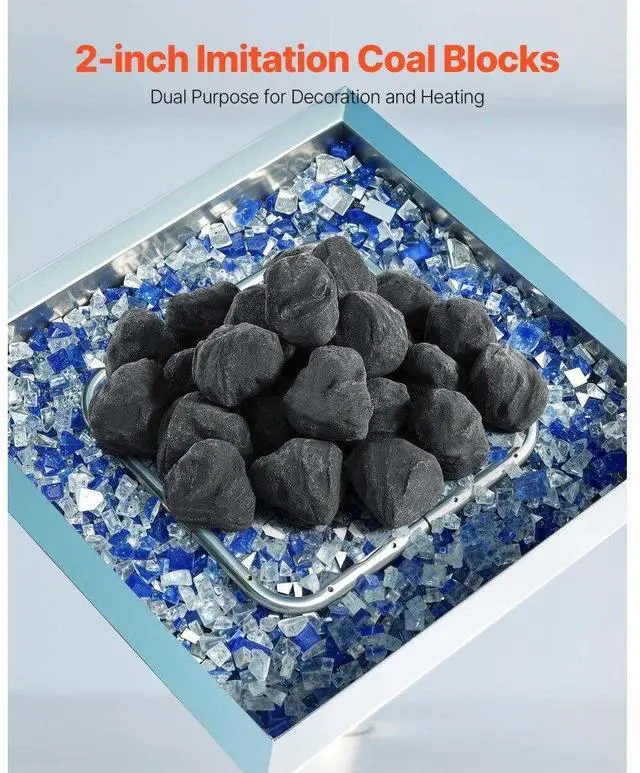 Alt view image 2 of 14 - 1.2-2.0 Inch 25 Pcs Lava Rocks Fire Stones Reusable Fire Pit Stones