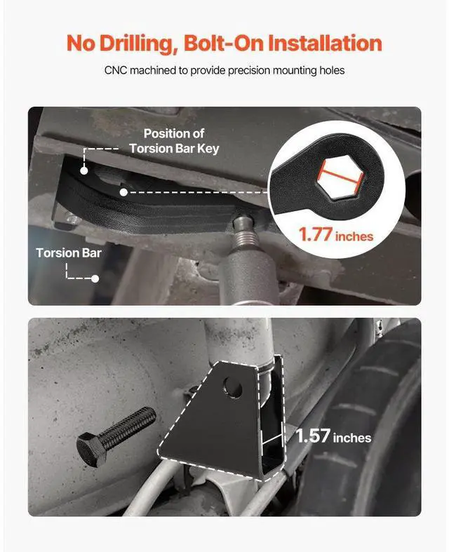 Alt view image 4 of 7 - 3 in Front Leveling Lift Kit for 2001-2010 Chevy Silverado GMC Sierra 3500