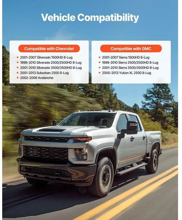 Alt view image 3 of 7 - 3 in Front Leveling Lift Kit for 2001-2010 Chevy Silverado GMC Sierra 3500