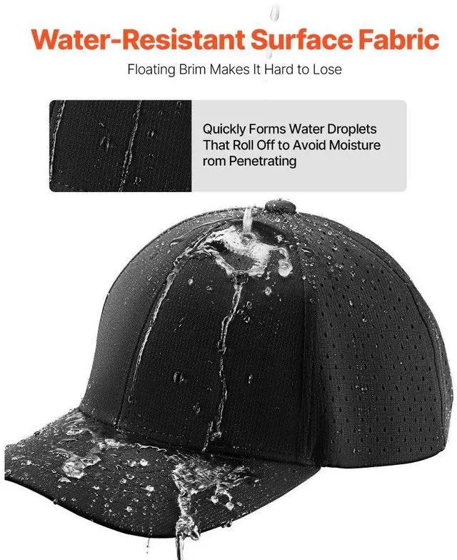 Alt view image 5 of 7 - VEVOR Baseball Cap Summer Thin Plain Baseball Hat with Breathable Fabric 1 Pc