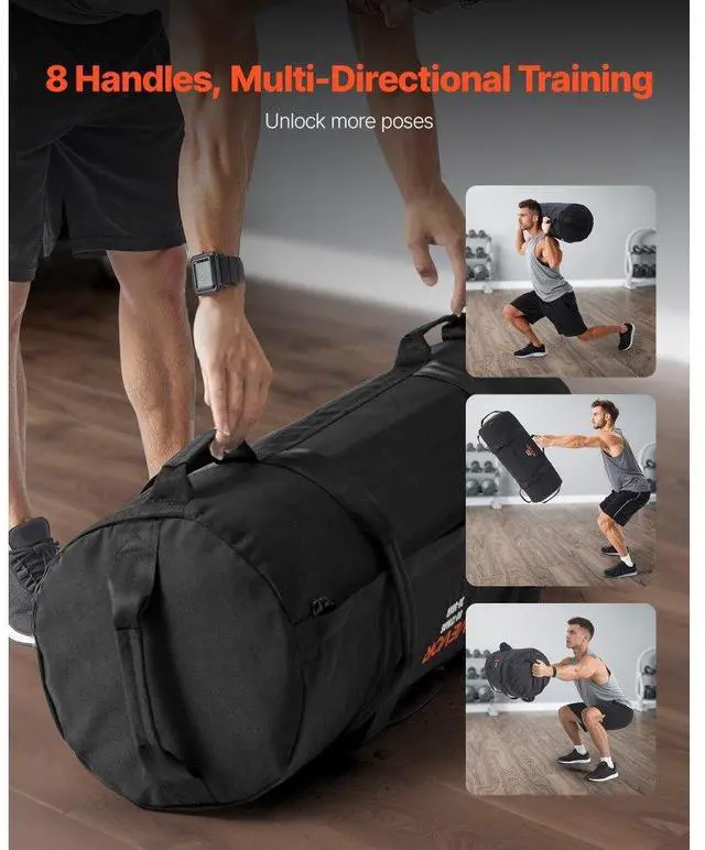Alt view image 6 of 7 - Workout Sandbag Heavy Duty Fitness Bag for CrossFit & Weight Training 50-125lbs