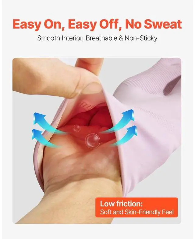 Alt view image 5 of 7 - Reusable Cleaning Gloves 2 Pairs Household Dishwashing Gloves Non-Slip Large