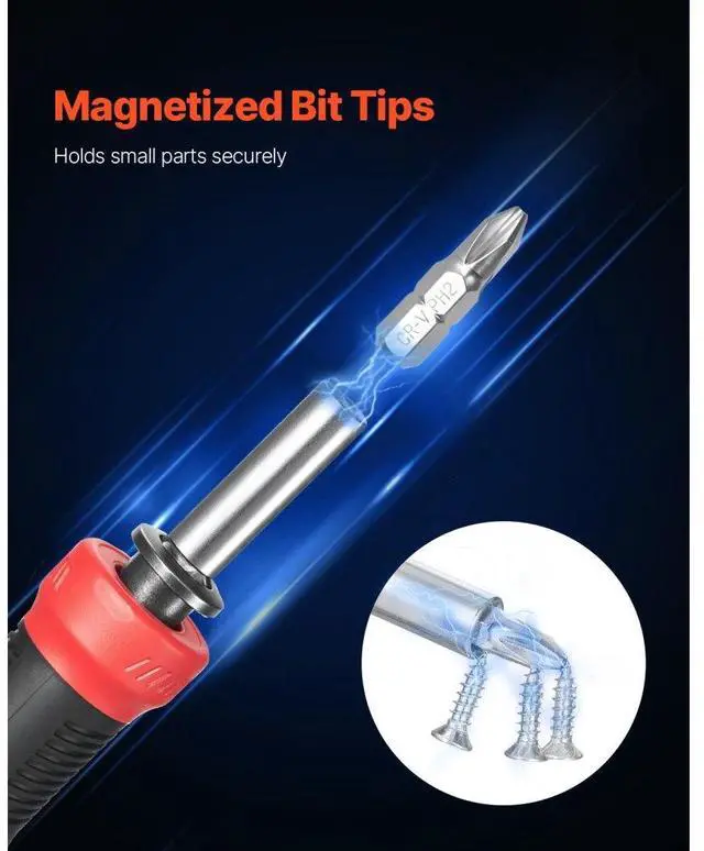 Alt view image 4 of 7 - 13-Piece Screwdriver Set Magnetic Handle Torx Phillips Hand Tools for Sockets