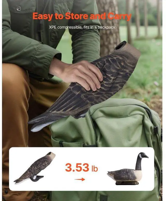 Alt view image 5 of 7 - Canada Goose Decoy Outdoor Goose Floater with Ultra Realistic Paint 6-Pack