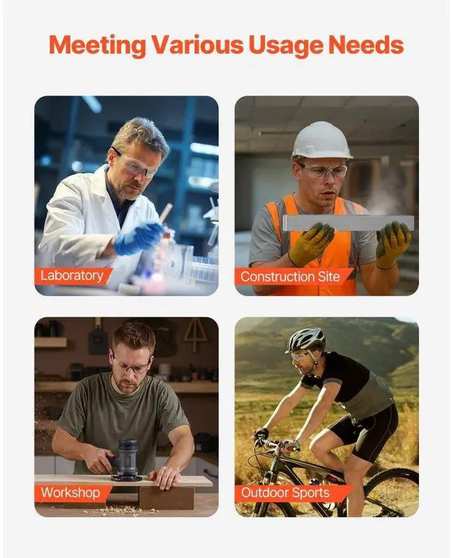 Alt view image 6 of 7 - Safety Glasses Anti-Fog and Scratch-Resistant ANSI Z87.1+ Eye Goggles