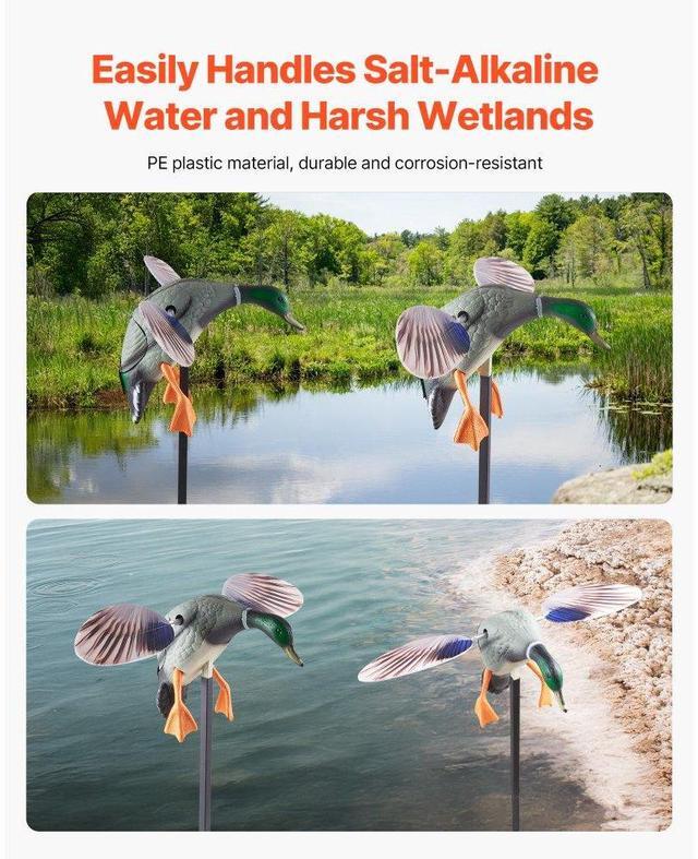 Alt view image 6 of 7 - Spinning Wing Motion Duck Decoy Outdoor Realistic Teal Decoys for Hunting 1-Pack