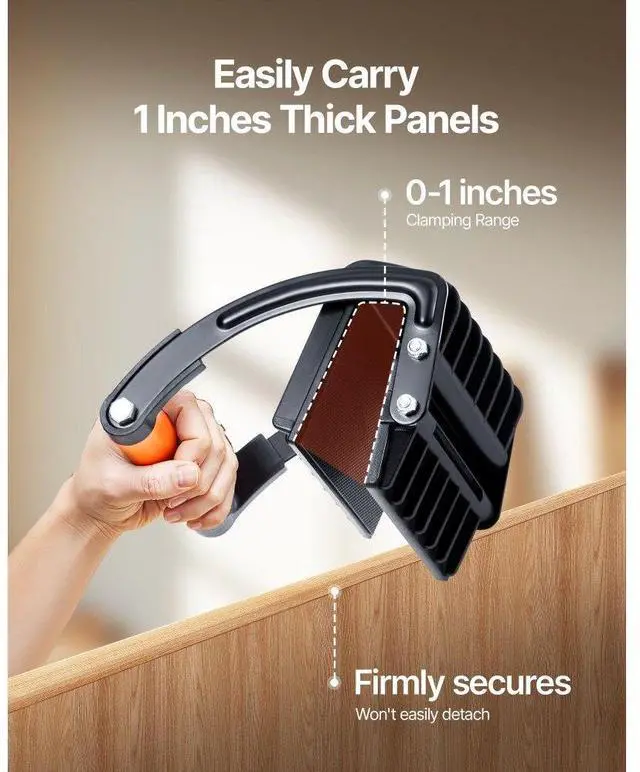 Alt view image 3 of 7 - VEVOR 2 PCS Plywood Carrier 200 lbs Drywall Carrying Tool for 0-1 Inches Thick