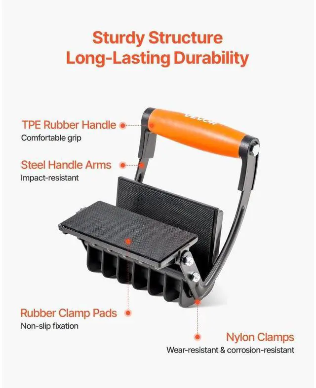 Alt view image 6 of 7 - VEVOR 2 PCS Plywood Carrier 200 lbs Drywall Carrying Tool for 0-1 Inches Thick