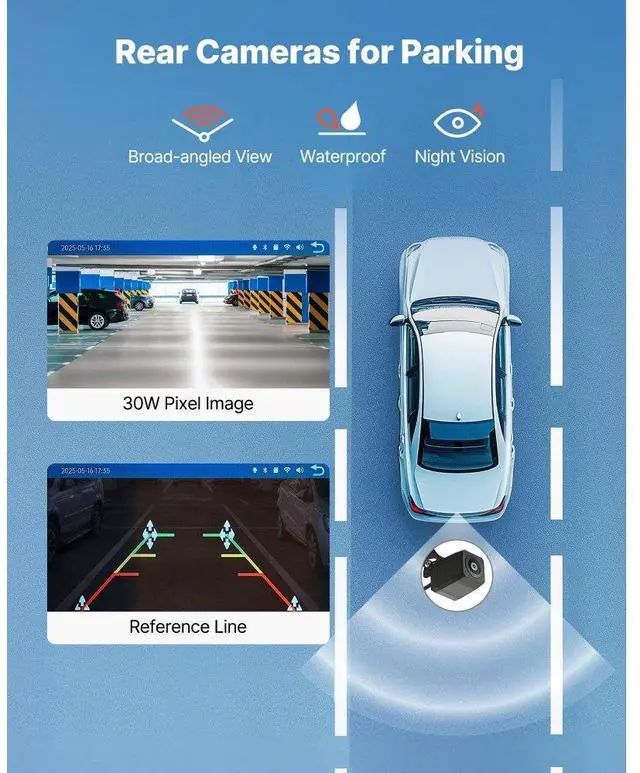 Alt view image 4 of 7 - Car Stereo Radio CarPlay Touchscreen 7 in Apple Android Auto Backup Camera