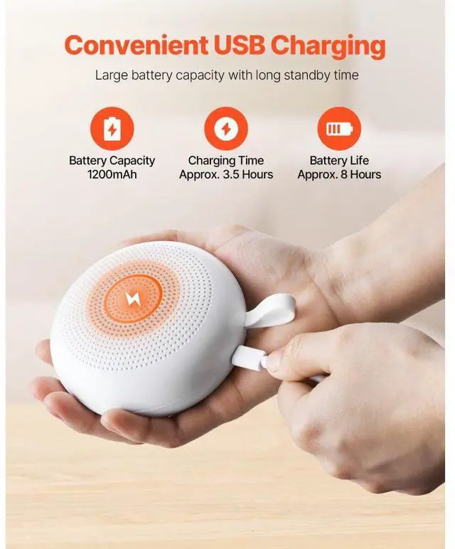 Alt view image 4 of 7 - Sound Machine 30 Soothing Sleep Sounds 3-in-1 White Noise Sound Machine