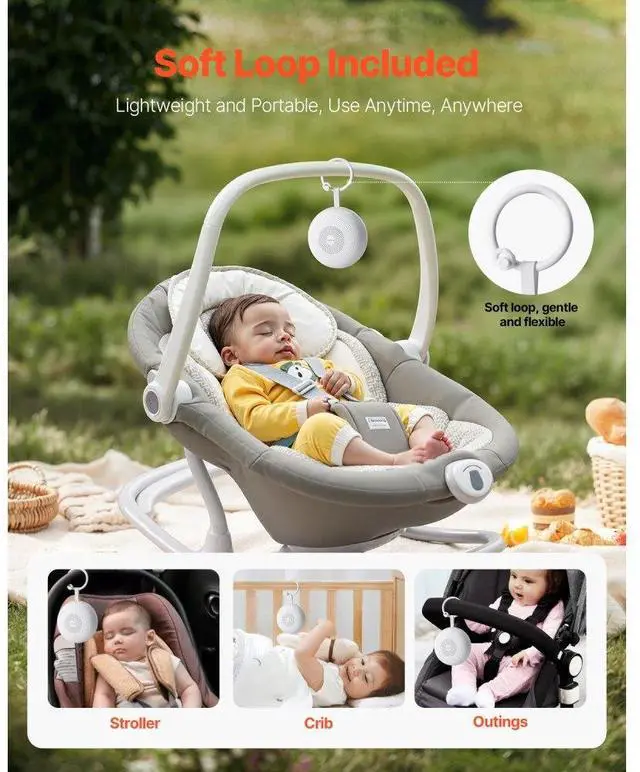 Alt view image 6 of 7 - Sound Machine 30 Soothing Sleep Sounds 3-in-1 White Noise Sound Machine