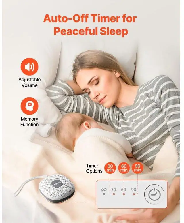 Alt view image 5 of 7 - Sound Machine 21 Soothing Sleep Sounds 3-in-1 White Noise Sound Machine