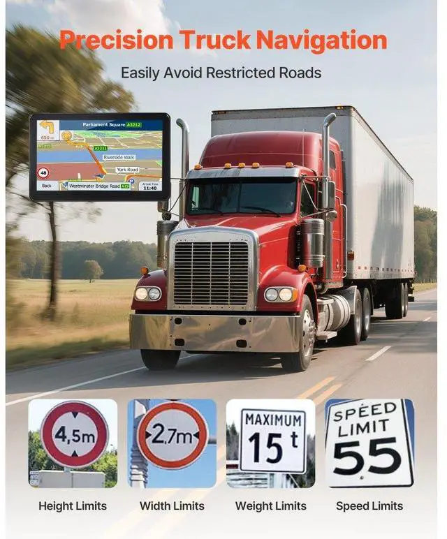 Alt view image 2 of 14 - GPS Navigator for Car 9 inch Touch Screen 16GB GPS Navigation System with Map