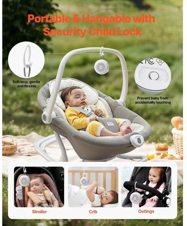Alt view image 6 of 7 - Sound Machine 20 Soothing Sleep Sounds 4-in-1 White Noise Sound Machine