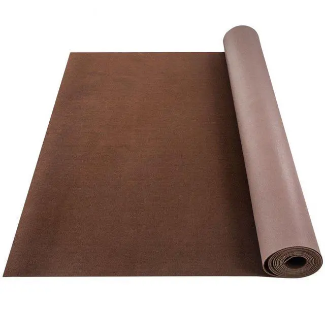 Alt view image 3 of 3 - VEVOR Bass Boat Carpet Cutpile Marine Carpet 6 X 13 Ft Deep Brown For Patio Deck
