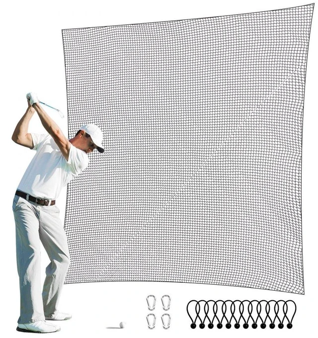 Alt view image 2 of 9 - VEVOR 10x10ft Golf Practice Net Indoor Hitting Net for Baseball Hockey Soccer