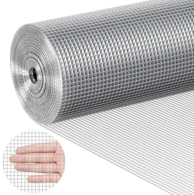 Alt view image 2 of 9 - VEVOR Hardware Cloth, 1/4 inch 48in x 100 ft 23 Gauge, Hot Dipped Galvanized Wire Mesh Roll, Chicken Wire Fencing, Wire Mesh for Rabbit Cages, Garden, Small Rodents