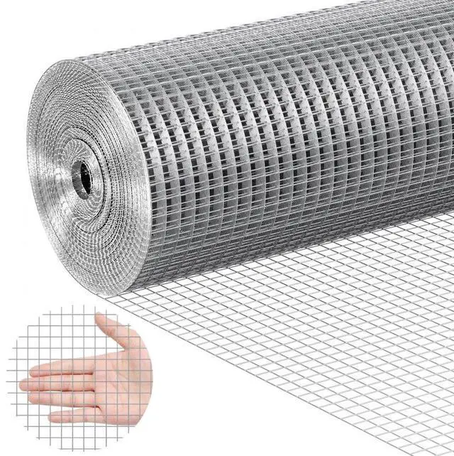 Main image of VEVOR Hardware Cloth, 1/2 inch 48in x 100 ft 19 Gauge, Hot Dipped Galvanized Wire Mesh Roll, Chicken Wire Fencing, Wire Mesh for Rabbit Cages, Garden, Small Rodents