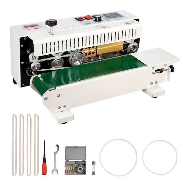 Alt view image 2 of 10 - VEVOR Continuous Bag Band Sealing Machine Horizontal Band Sealer Count Function