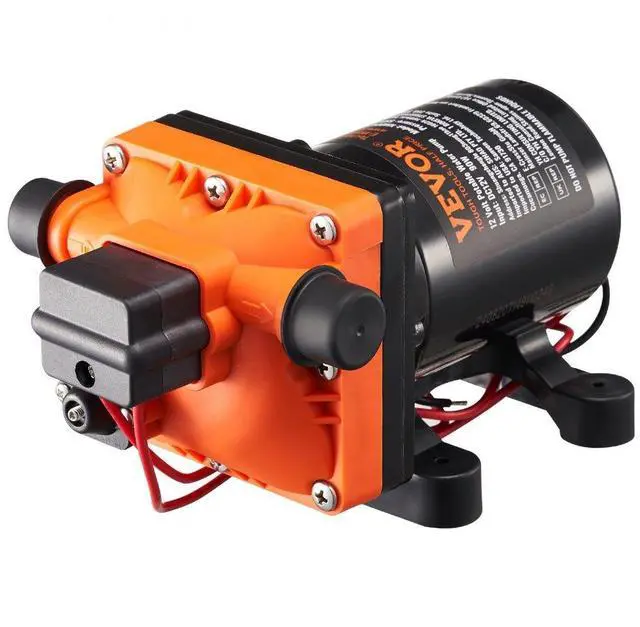 Alt view image 2 of 2 - VEVOR 12V Diaphragm Pump 3GPM 11.36 L/min 4-Chamber Water Pump Pressure Switch