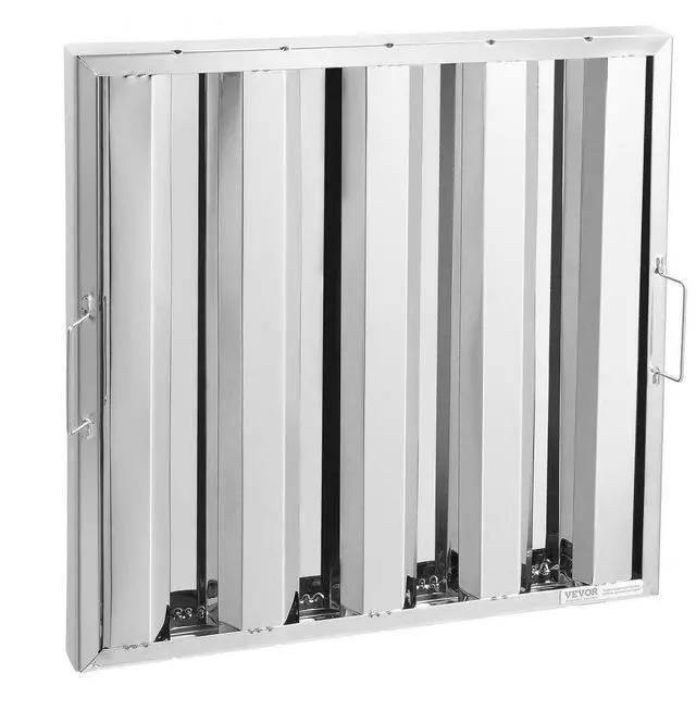 Main image of VEVOR 19.5Wx19.5H Inch Commercial Hood Filter Range Hood Baffle Stainless Steel