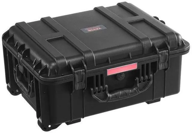 Alt view image 2 of 2 - VEVOR  Weatherproof Hard Case, Heavy Duty Protective Dry Box Case with Pre-Cut Foam, Wheels & Retractable Pull Handles for Travel, Hunt, Military, Tactical, IP67 Waterproof Case for Cameras(57x45x28)