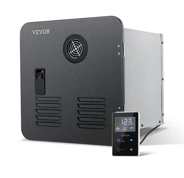 Main image of VEVOR RV Tankless Water Heater, Instant Shower with 15 x 15 inches Black Door and Remote Controller, 55000BTU Optimized Comfort Performance Hot Water, Ideal for RVers' Family Everyday Use
