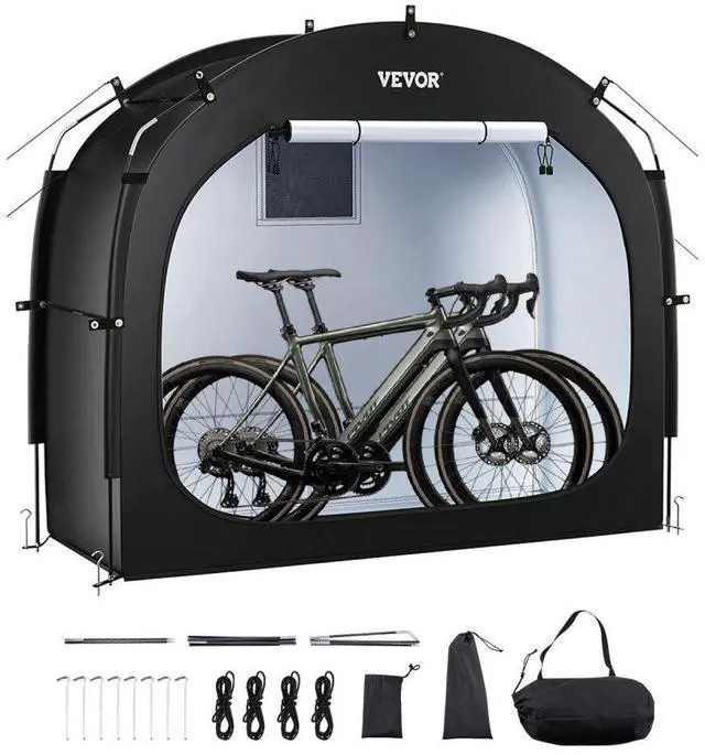 Alt view image 2 of 2 - VEVOR Outdoor Bike Storage Tent Spacious Waterproof Bike Tent for 1 to 2 Bikes