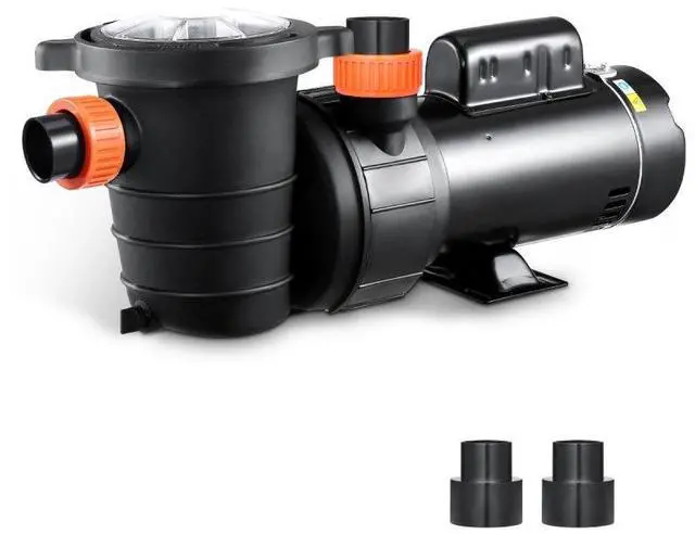 Alt view image 2 of 2 - VEVOR Above Ground Pool Pump 1.5HP/0.35HP Dual Speed Swimming Pool Pump 110 GPM/52 GPM