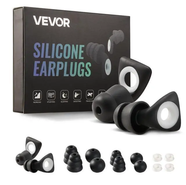 Main image of Ear Plugs for Sleeping Noise Cancelling NRR 25 dB Silicone Soft Earplugs