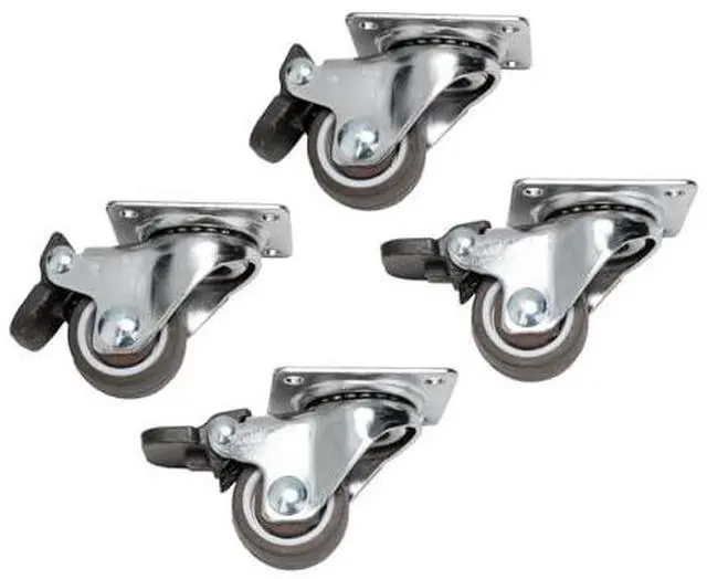 Alt view image 2 of 4 - SilverStone Technology RAC-SRW-001 Caster Wheel Set (4 pcs.) for Silverstone Rackmount and Workstation Chassis, SST-RAC-SRW-001