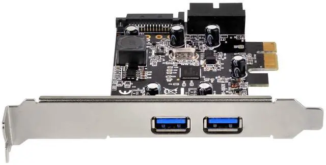 Alt view image 7 of 8 - 4 ports USB 3.0 super speed PCIe card, NEC PD720201, Gen2, X1, 2 external ports and 1 internal Dual Port