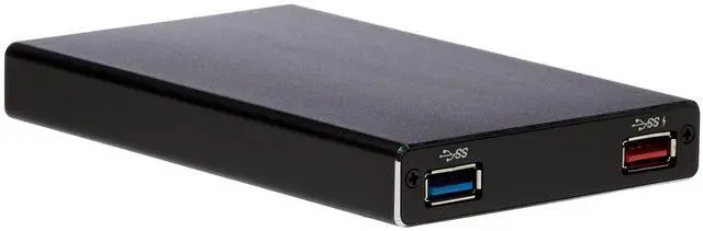 Alt view image 2 of 8 - SilverStone Technology 2.5" Hard Drive / SSD Enclosure with USB 3.1 Gen 1 Type-C Port, Power Delivery up to 60 Watts, and USB Type-A Hub TS15B