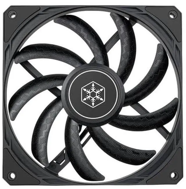 Alt view image 7 of 12 - SilverStone SST-AS140B Air Slimmer 140 Enhanced 140mm slim fan with full-range PWM