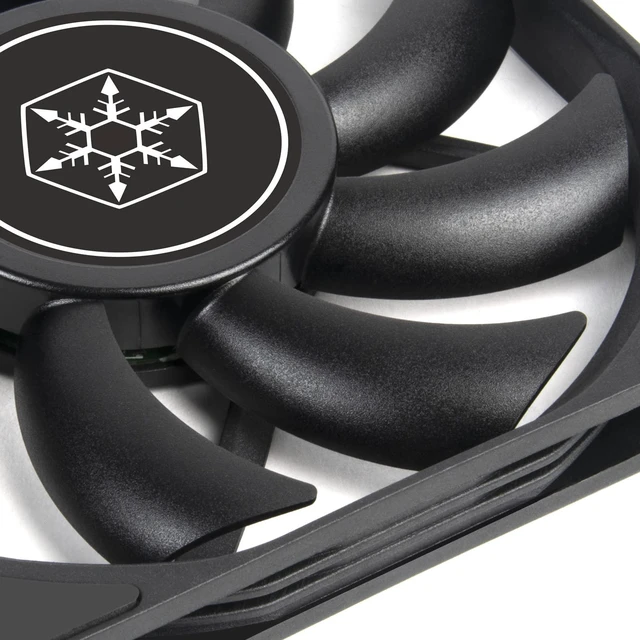 Alt view image 9 of 10 - Silverstone Technology Air Slimmer 120 Enhanced Performance 120mm Slim Fan with Full-Range PWM, (SST-AS120B),Black